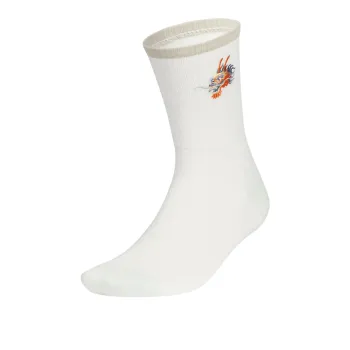 Adidas FW23 Year Of The Dragon CNY Collection Mid Calf Socks Unisex White Marble Color