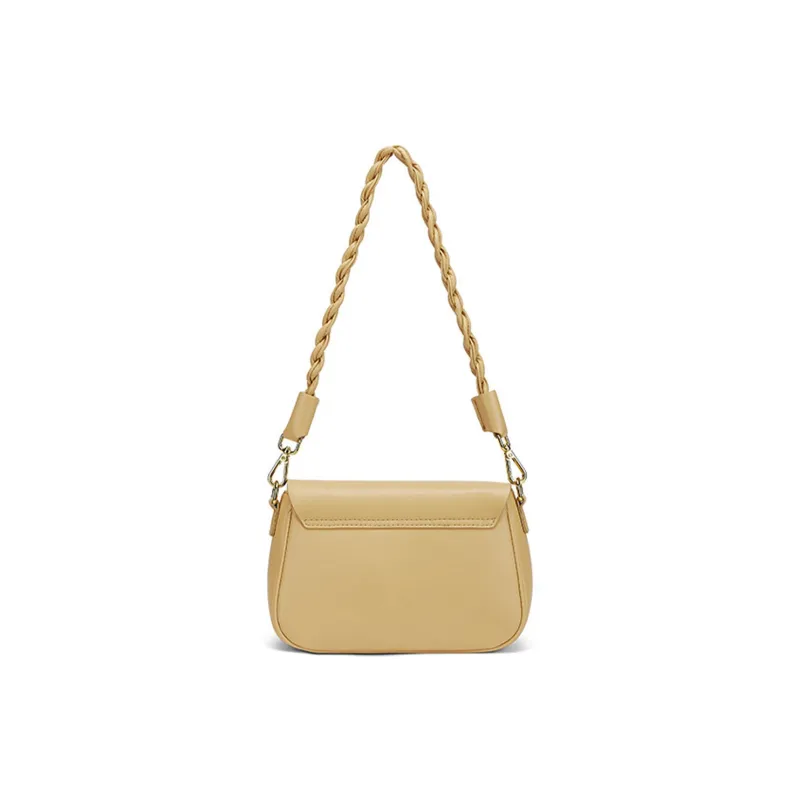 FAIRWHALE Synthetic Leather Shoulder Bag Women's Ecru/Milk Tea Beige-14