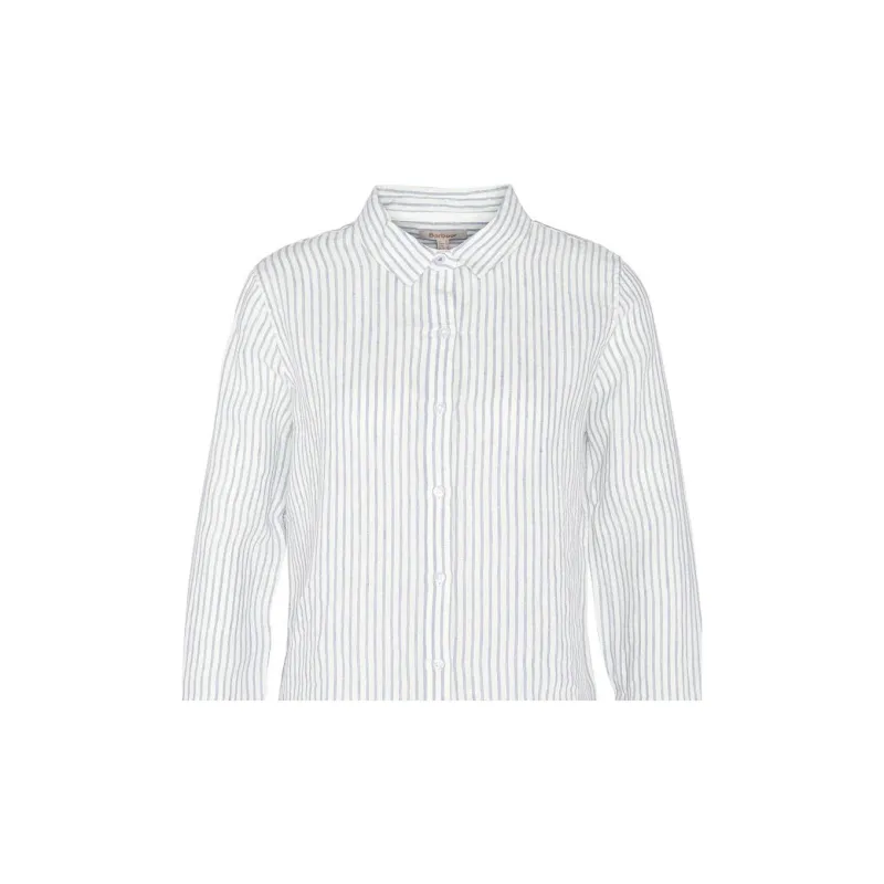 BARBOUR Marine Striped Linen Shirt-1