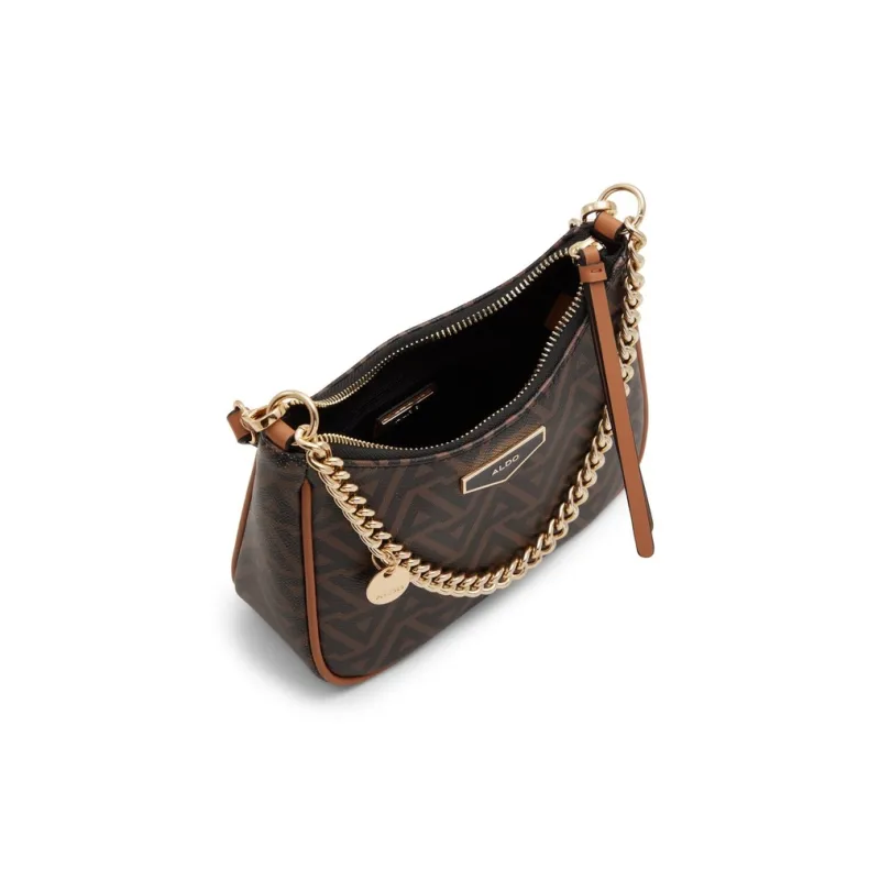 ALDO Artificial Leather Portable Underarm Shoulder Bag Trumpets Women's Mixed Color/Brown-5