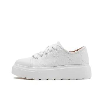 Le Saunda Lightweight Height Increasing Low Top Casual Shoes Women's Ecru