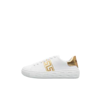 VERSACE Greca Low Top Kids' Skateboarding Shoes White Kids'