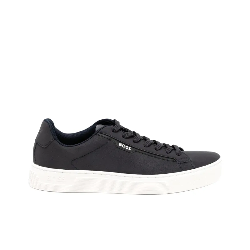HUGO BOSS Rhys Tenn Low Top Skateboard Shoes Men's Dark Blue-1