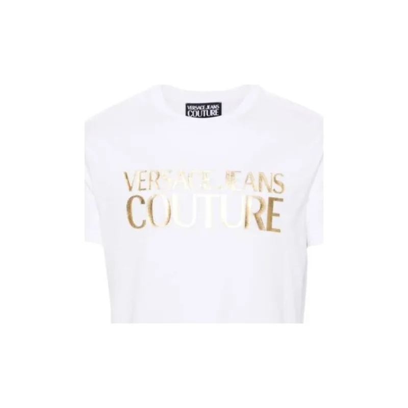 VERSACE JEANS COUTURE Logo Printed Crewneck T Shirt-3