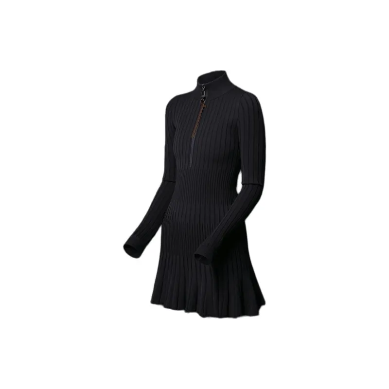 LOUIS VUITTON Long Sleeved Rib Knit Dress-2