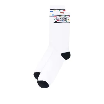 MISSONI Knee-High Socks Men's 1 Pack White