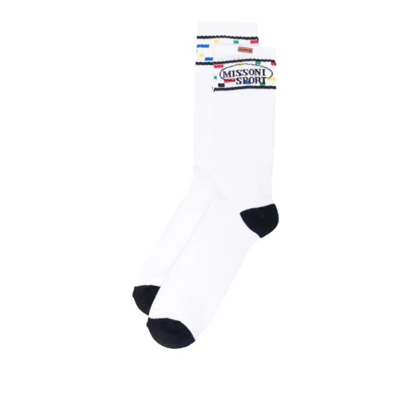 MISSONI Knee-High Socks Men's 1 Pack White-0