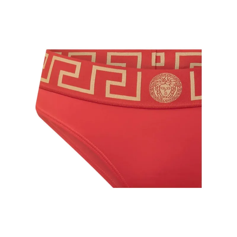 VERSACE Greca Border Stretched Swim Shorts-2
