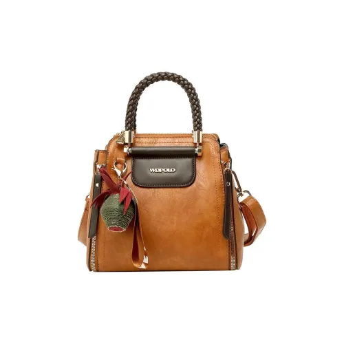 PAYOT Microfiber Synthetic Leather Shoulder Bag Crossbody Bag Handbag Women's Brown