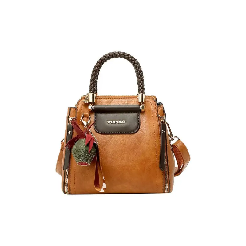 PAYOT Microfiber Synthetic Leather Shoulder Bag Crossbody Bag Handbag Women's Brown-0
