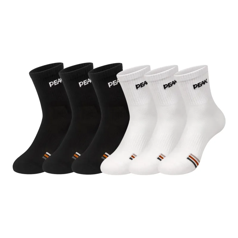 PEAK Mid Calf Socks Unisex 6 Pack-7