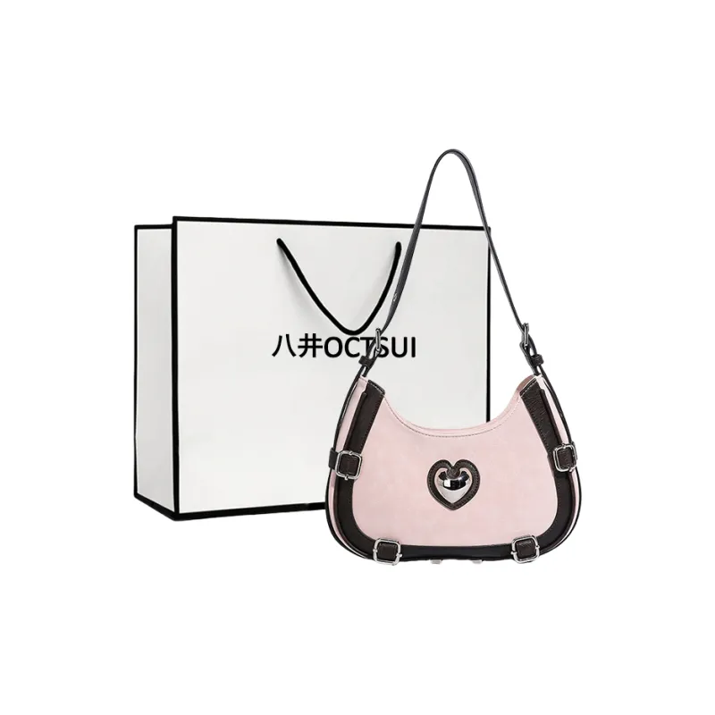 OCTSUI PU Shoulder Bag Regular Women's Khaki/Ecru/Pink/Blue-9