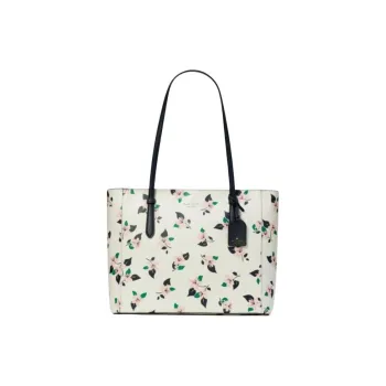 Kate Spade PVC Tote Bag Shopping Bag Shoulder Bags Medium Size Women's Cream