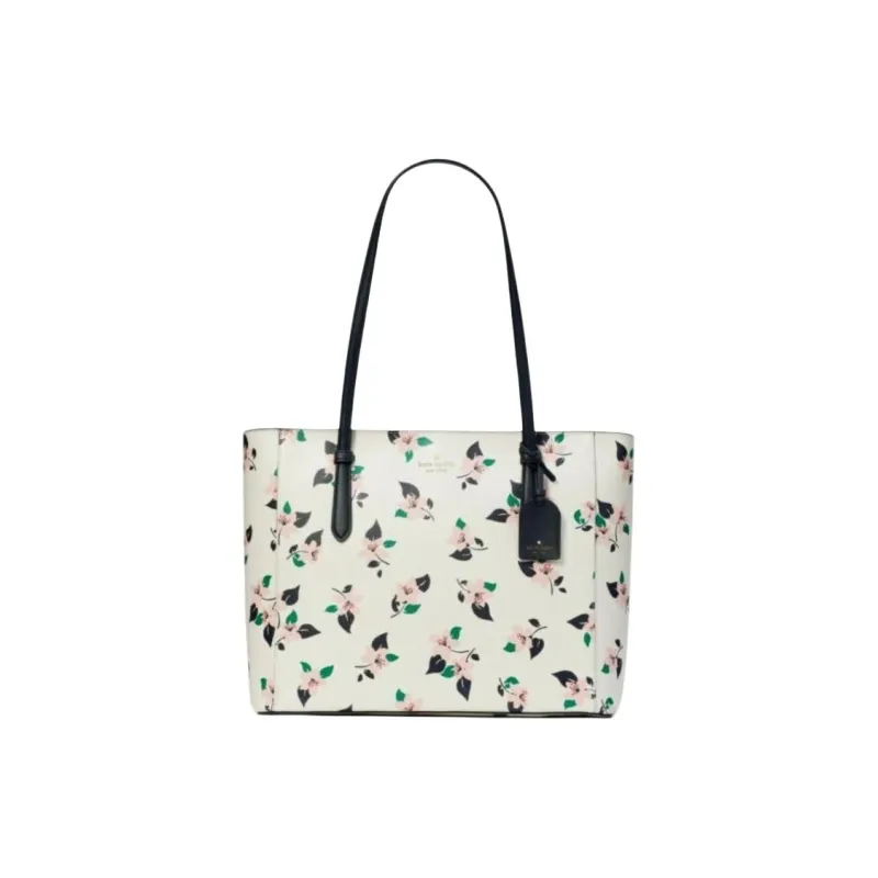 Kate Spade PVC Tote Bag Shopping Bag Shoulder Bags Medium Size Women's Cream-0