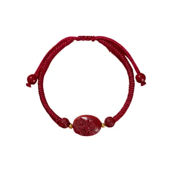 LOVING Reconstructed Cinnabar Bracelets Unisex