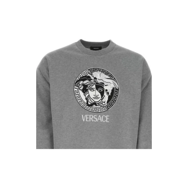 VERSACE FW22 Sweatshirt Men's Gray-4