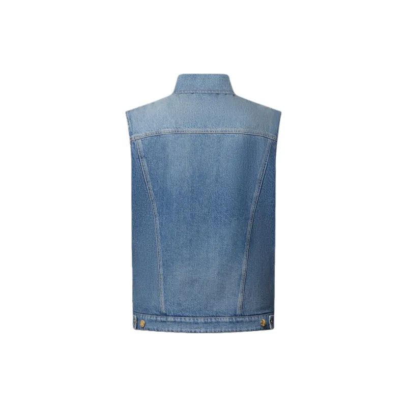 LOUIS VUITTON Reversible Sleeveless Denim Jacket-1