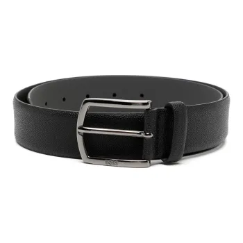 HUGO BOSS Logo plaque Leather Belt