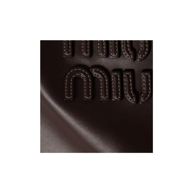 MIU MIU Ivy Cow Leather Tote Bag, Shopping Bag, Handbag, Shoulder Bag Women's Briarwood-3