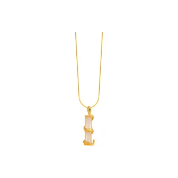 Emerald Hetian Jade Necklace White Jade Women's