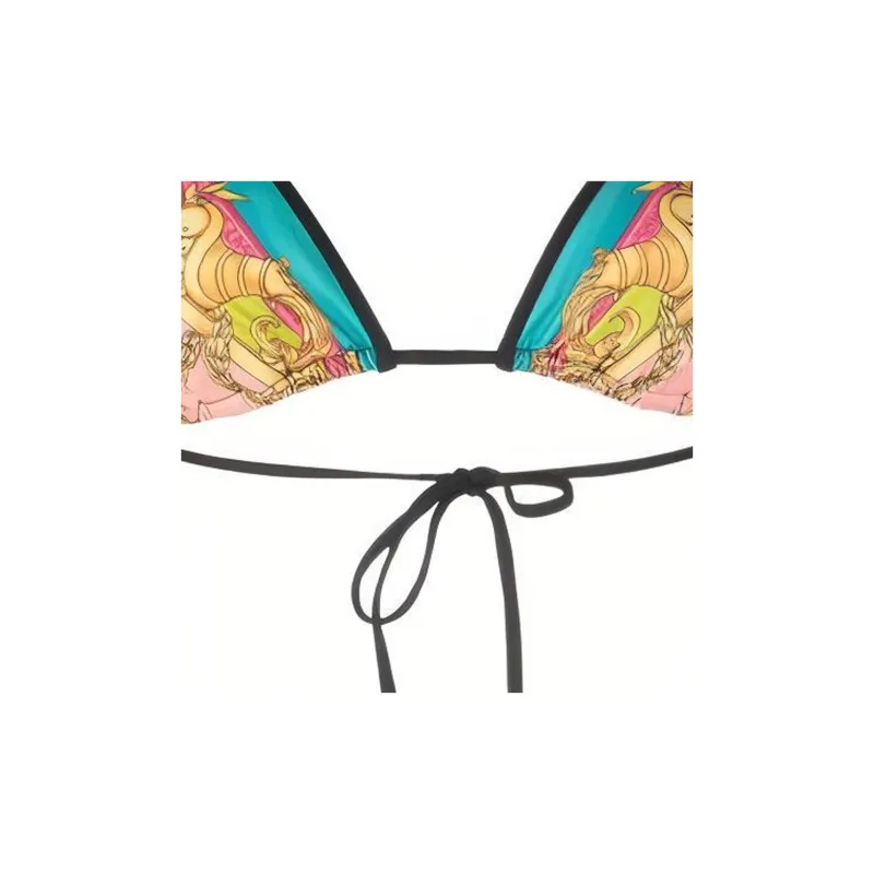 VERSACE Barocco Goddess Print Bikini 'Multicolor'-3