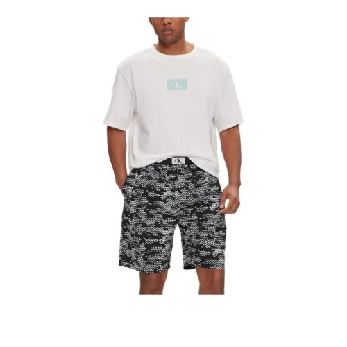 CK/Calvin Klein S/S SHORT SET Pajama Set Europe Version Men's