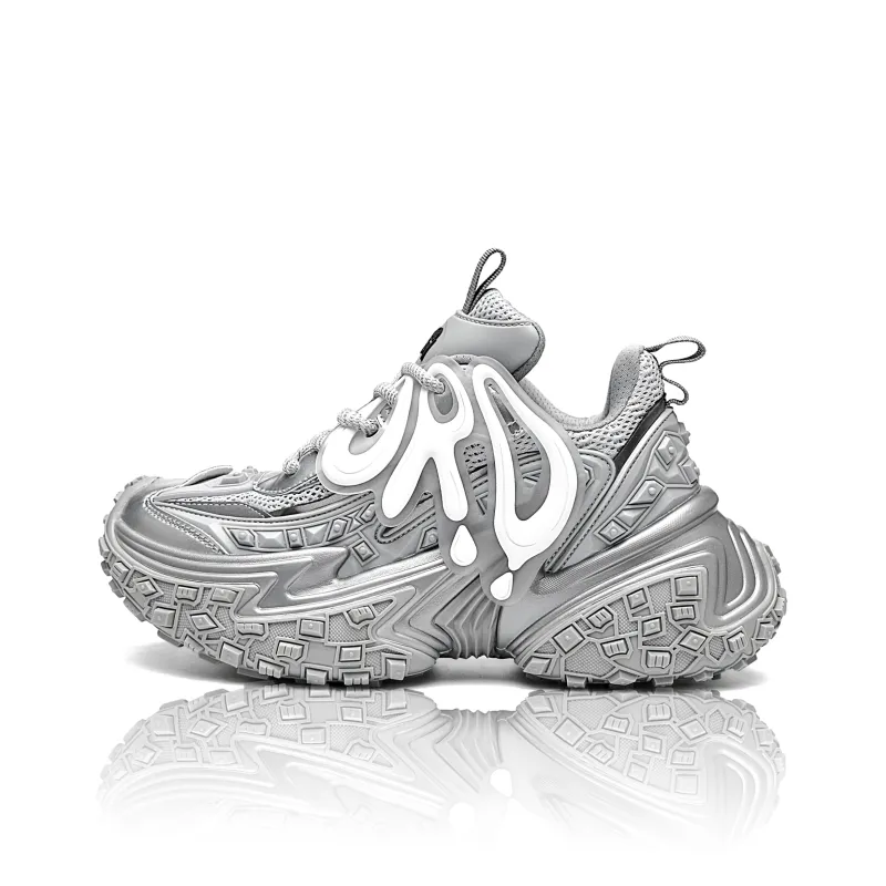 ORD Impact Resistant Wear Resistant Lightweight Breathable Slip Resistant Low Top Chunky Sneakers Unisex-0