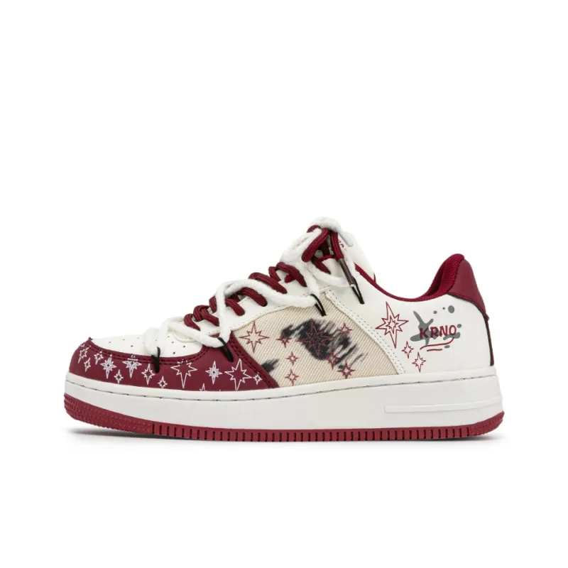 BEIER American Trendy Versatile Low Top Skateboard Shoes Unisex-6
