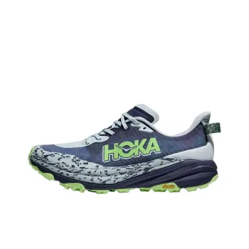 HOKA ONE ONE SPEEDGOAT 6 Anti Slip Wear Resistant Low Top Running Shoes Men's Blue Gray