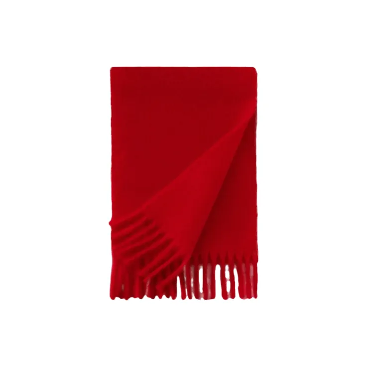 Bejirog Wool Knit Scarves Unisex Ice Blue-2