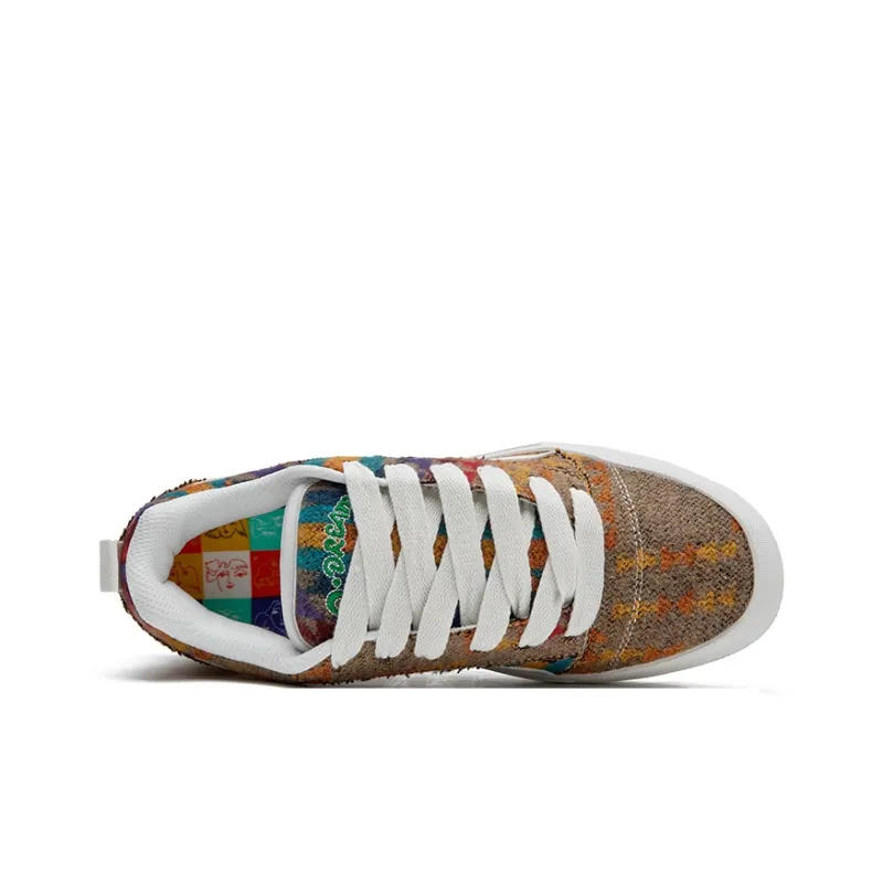 Siningdynamic Anti Slip Wear Resistant Low Top Skateboard Shoes Unisex-12