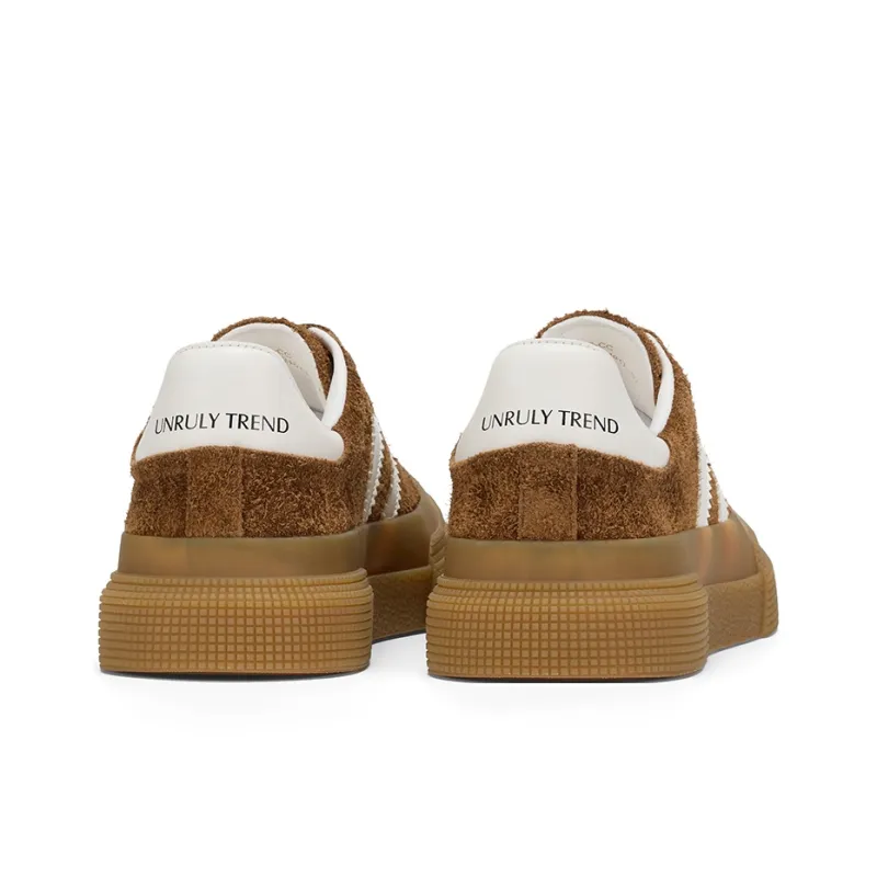 GG CC Skateboard Shoes Women's Low Top Coffee/Apricot/Gray-3