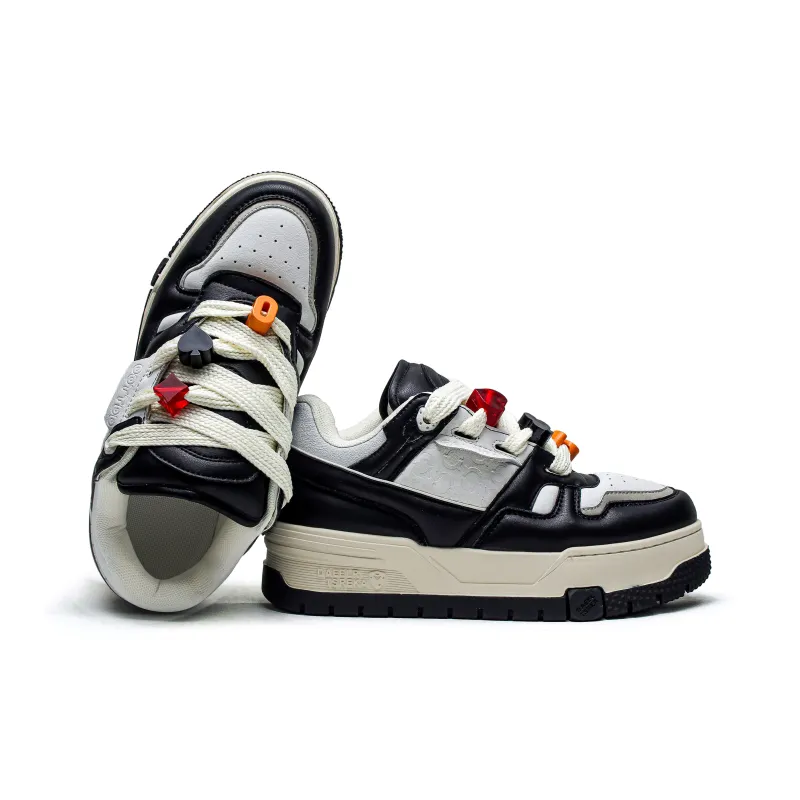 JIETEGONGYANG Shock Absorbers With Slip Resistant And Abrasion Resistant Properties Low Top Skateboard Shoes Men's-1