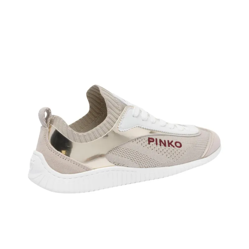 PINKO Logo Embroidered Lace Up Sneakers Women's-2