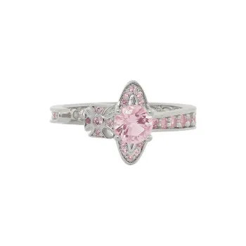 Vivienne Westwood Recycled Silver Saturn Decoration Ring Women's Silver/Pink