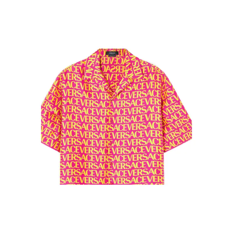 VERSACE Shirts Men Red-4