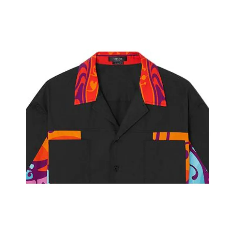 VERSACE Shirts Men Black-4