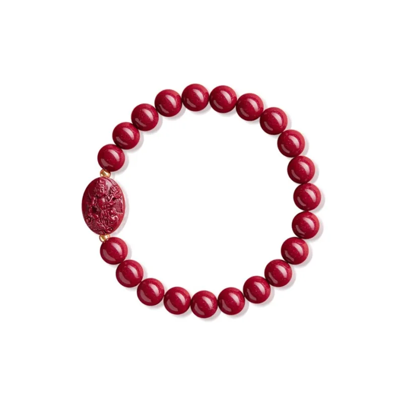 LOVING Cinnabar Jade Bracelets Women's-6