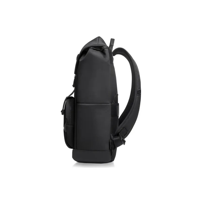 OIWAS Fabric Travel Backpack Laptop Bag Regular Unisex Black/Khaki-3
