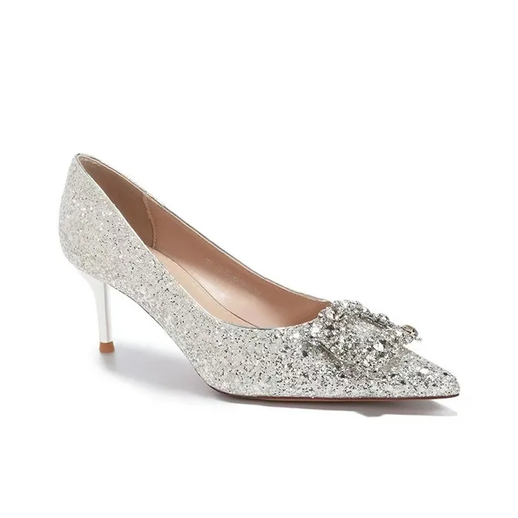 QITUMAUL Slim Heel High Heels Women's-6
