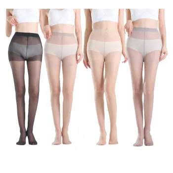 Lanza Flesh Toning Socks Pineapple Ultra Thin Beige Tights Magic Sexy Seamless Invisible Women's 4 Pack