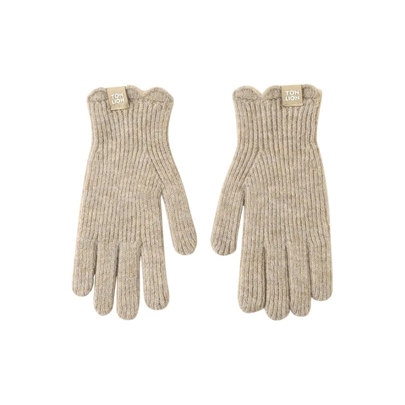 Tonlion Acrylic Knit Gloves Women's-6