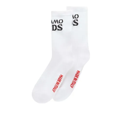 GCDS Knee-High Socks Men's White