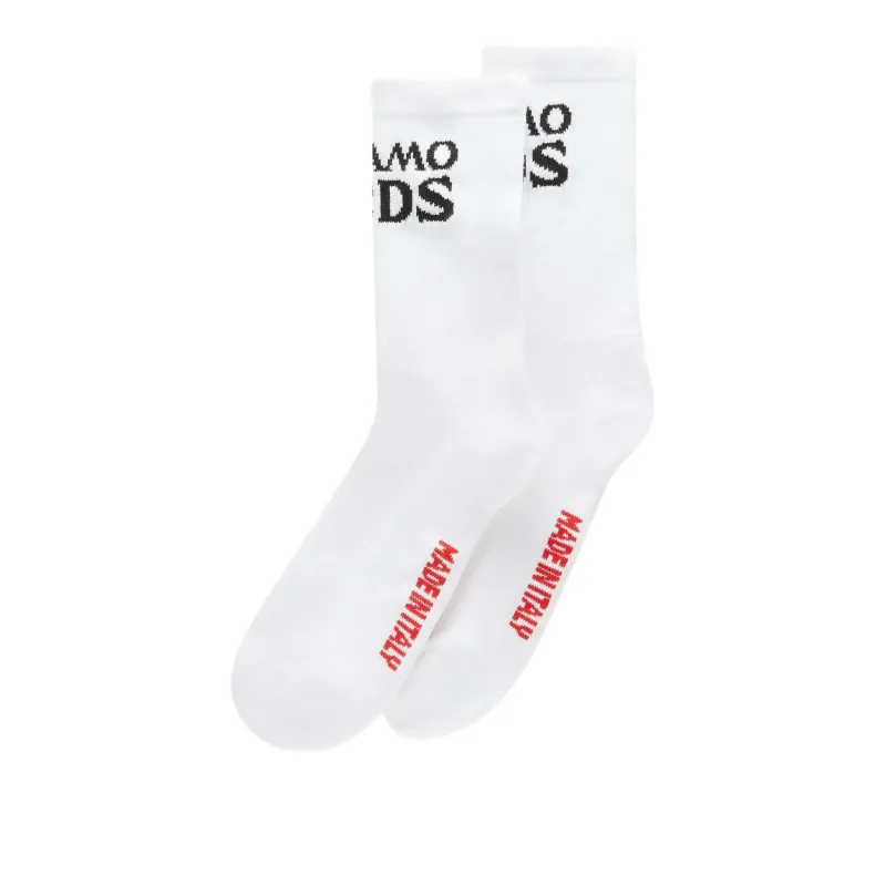 GCDS Knee-High Socks Men's White-0
