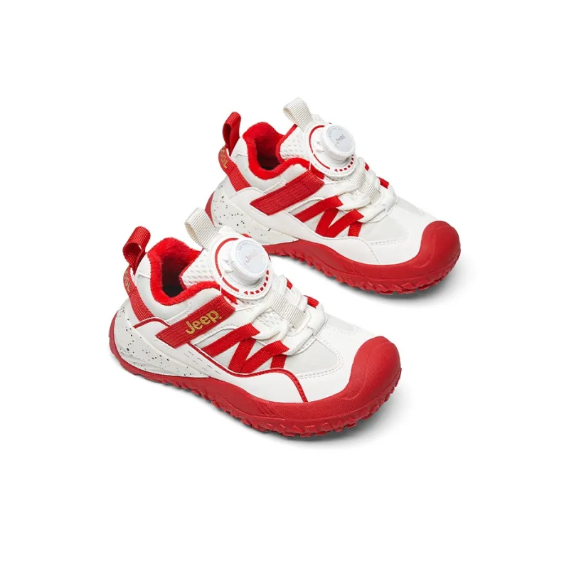 Jeep Anti Kick Abrasion Resistant Waterproof Thermal Low Top Kids Lifestyle Shoes Koi Red Kids'-2