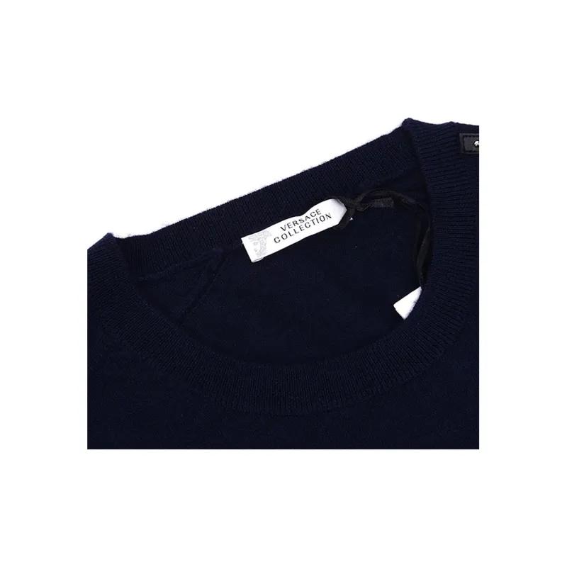 VERSACE Sweaters Men Dark Blue-3