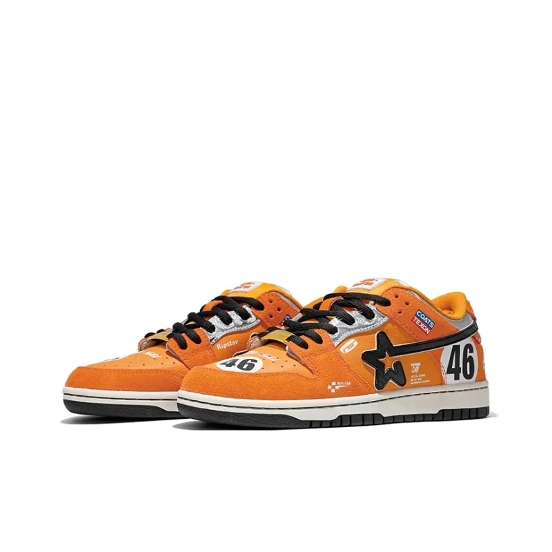 RIPSTAR SKBD SC Slip-Resistant Cushioning Low-Top Skateboard Shoes Unisex Gulf Orange-2