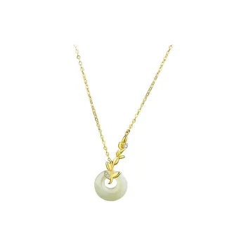 Zheng Baifu Hetian Jade Necklaces White Jade/Pale Greenish White Jade Women's