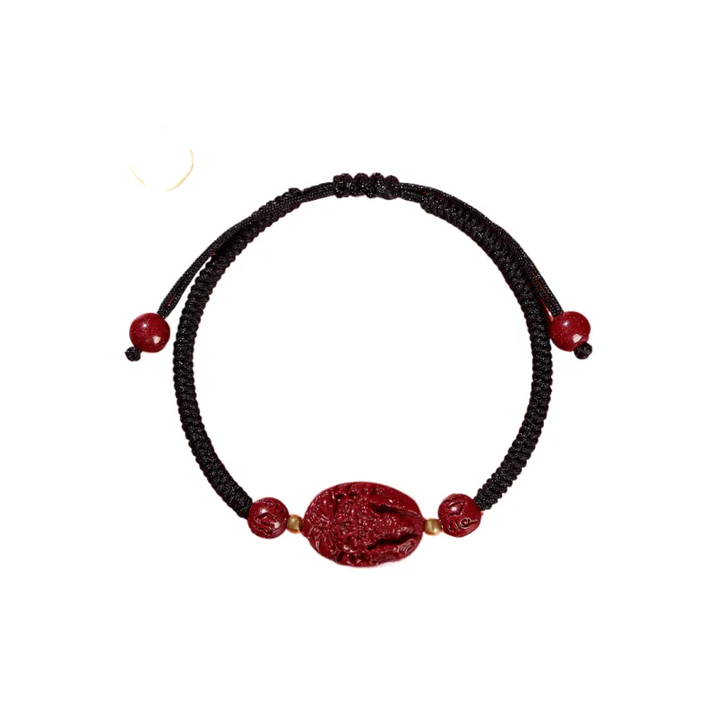 LOVING Reconstructed Cinnabar Bracelets Unisex-18