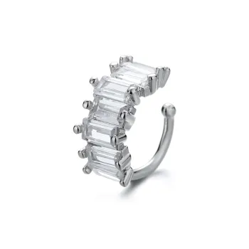 QIANFANGDAHUANGYE Zircon Clip On Earrings Unisex